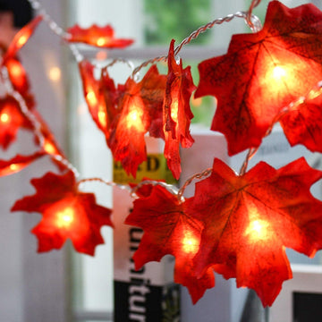Autumn Maple Leaf Lights Outdoor Halloween Christmas Decoration